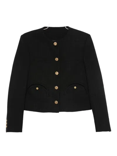 Blazé Milano Tweed Button-fastening Jacket In Black