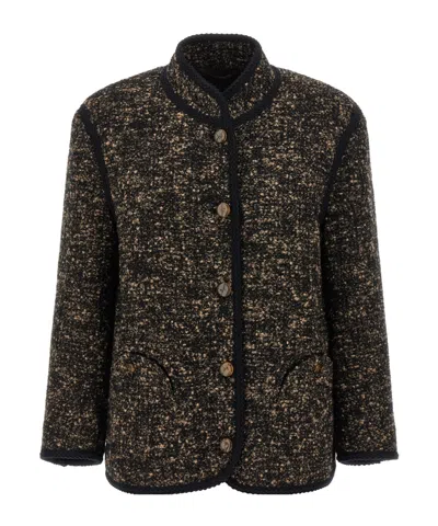 BLAZÉ MILANO TWEED BUTTON-FASTENING JACKET