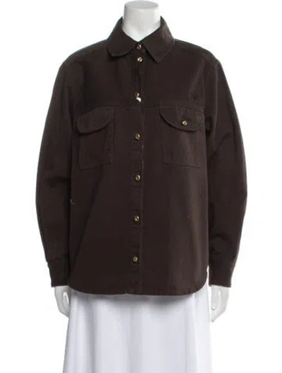 Pre-owned Blazé Milano Utility Jacket In Brown