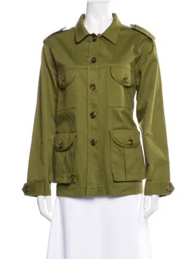 Pre-owned Blazé Milano Utility Jacket In Green