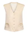 Blazé Milano Feral Viscose Blend Satin Vest
