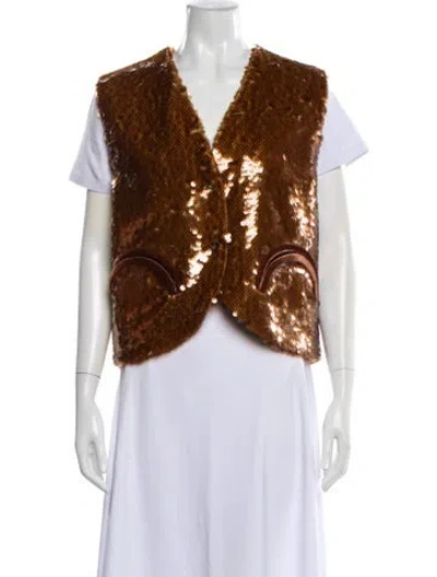 Pre-owned Blazé Milano Vest W/ Tags In Multi