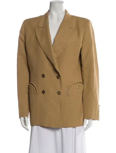 Pre-owned Blazé Milano Vintage Linen Blazer In Neutral