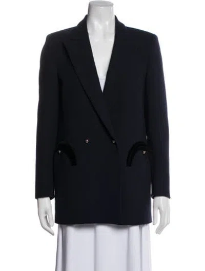 Pre-owned Blazé Milano Virgin Wool Blazer In Blue