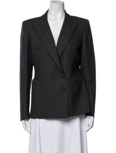 Pre-owned Blazé Milano Virgin Wool Blazer In Gray