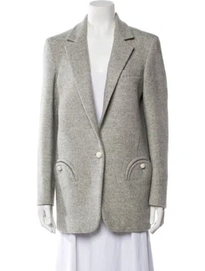 Pre-owned Blazé Milano Virgin Wool Blazer In Neutral