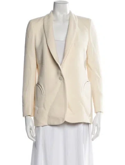 Pre-owned Blazé Milano Virgin Wool Blazer In Neutral