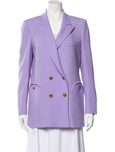 Pre-owned Blazé Milano Virgin Wool Blazer In Purple
