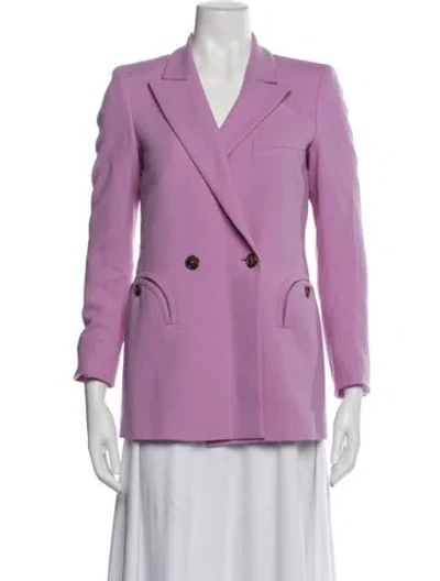 Pre-owned Blazé Milano Virgin Wool Blazer In Purple