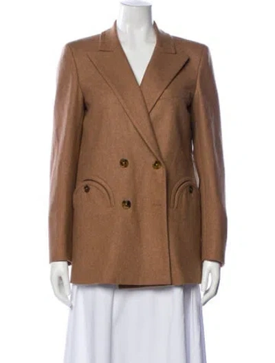 Pre-owned Blazé Milano Virgin Wool Blazer W/ Tags In Brown