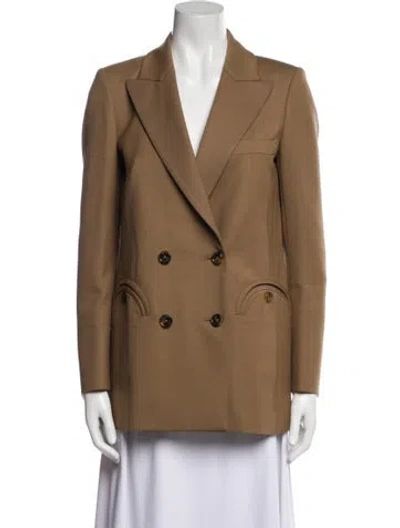 Pre-owned Blazé Milano Virgin Wool Blazer W/ Tags In Brown