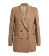 Blazé Milano Kamaxitha Double-breasted Blazer In Brown