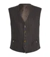 Blazé Milano Virgin Wool-cashmere Lady Maud Waistcoat In Brown
