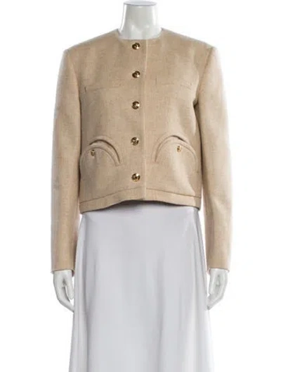 Pre-owned Blazé Milano Virgin Wool Evening Jacket In Neutral