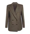 Blazé Milano Double-breasted Jacket With Houndstooth Pattern Blaze In Brown
