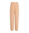 Blazé Milano Virgin Wool Fox Tailored Trousers In Pink