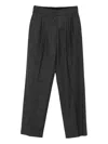 Blazé Milano Virgin Wool Trousers In Gray