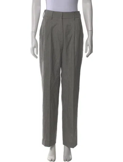 Pre-owned Blazé Milano Virgin Wool Wide Leg Pants W/ Tags In Gray