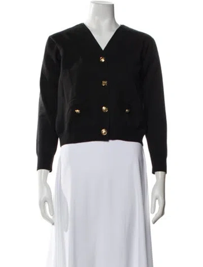 Pre-owned Blazé Milano V-neck Sweater W/ Tags In Black