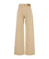 Blazé Milano Jeans Dalla Gamba Ampia Nariida In Denim Beige Donna In Beige
