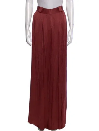 Pre-owned Blazé Milano Wide Leg Pants In Red