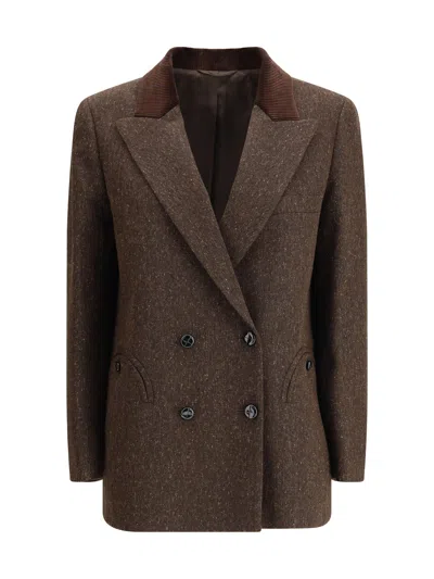 Blazé Milano Winibelle Blazer In Brown