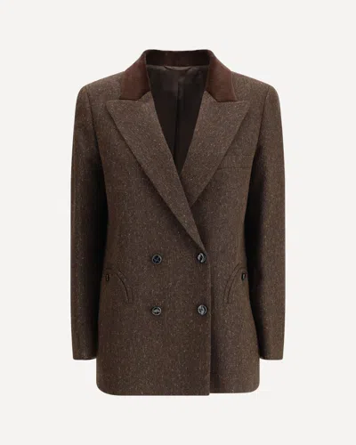 Blazé Milano Winibelle Blazer In Brown