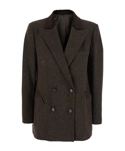 Blazé Milano Winibelle Blazer Jacket In Brown