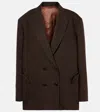 Blazé Milano Winibelle Nightbreak Wool-blend Blazer In Brown