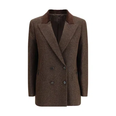 Blazé Milano Winibelle Blazer In Brown
