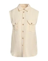 Blazé Milano Savannah Pekin Sleeveless Button-down Shirt In Pink