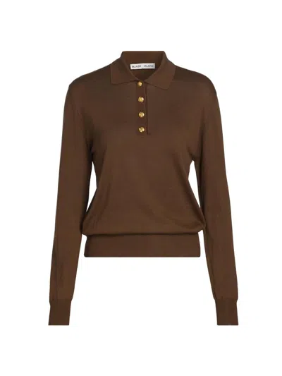 Blazé Milano Women's Kotik Polo Shirt In Brown