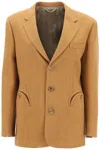 Blazé Milano Blaze Milano Santana Peanut Nana Single Breasted Jacket In Orange