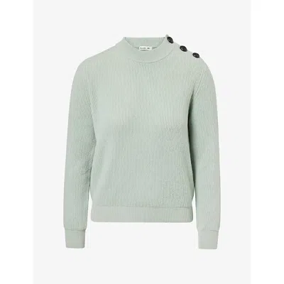 Blazé Milano Womens Regular-fit Highland Wool-and-cashmere Jumper Sugar