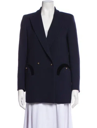Pre-owned Blazé Milano Wool Blazer In Blue