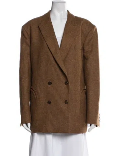 Pre-owned Blazé Milano Wool Blazer In Brown