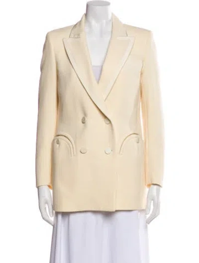 Pre-owned Blazé Milano Wool Blazer In Neutral