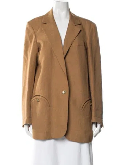 Pre-owned Blazé Milano Wool Blazer In Neutral