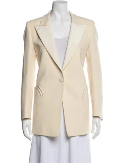 Pre-owned Blazé Milano Wool Blazer In Neutral