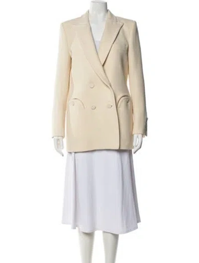 Pre-owned Blazé Milano Wool Blazer In Neutral