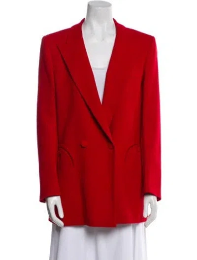 Pre-owned Blazé Milano Wool Blazer In Red