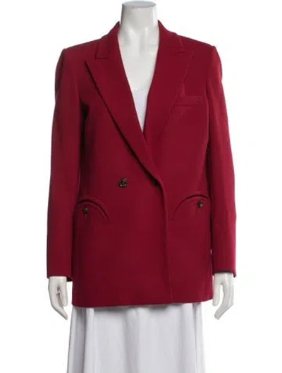 Pre-owned Blazé Milano Wool Blazer In Red