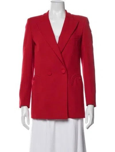 Pre-owned Blazé Milano Wool Blazer In Red