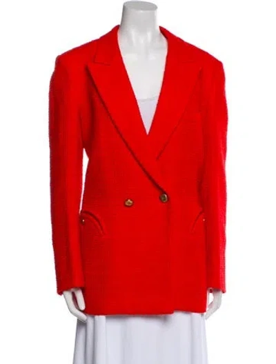 Pre-owned Blazé Milano Wool Blazer W/ Tags In Red
