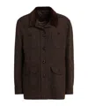 Blazé Milano Buttoned Wool Blend Jacket In Black
