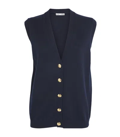 Blazé Milano Wool-cashmere Highland Gilet In Black