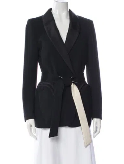 Pre-owned Blazé Milano Wool Jacket In Blue