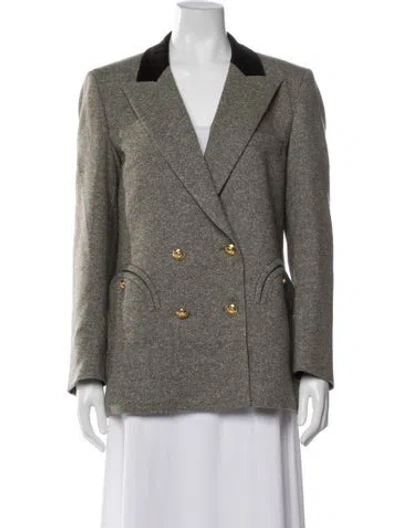 Pre-owned Blazé Milano Wool Tweed Pattern Blazer W/ Tags In Multi