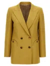 Blazé Milano Midday Sun Blazer In Mustard