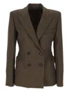 Blazé Milano Blaze Milano Everynight Houndstooth Wool Blazer In Brown